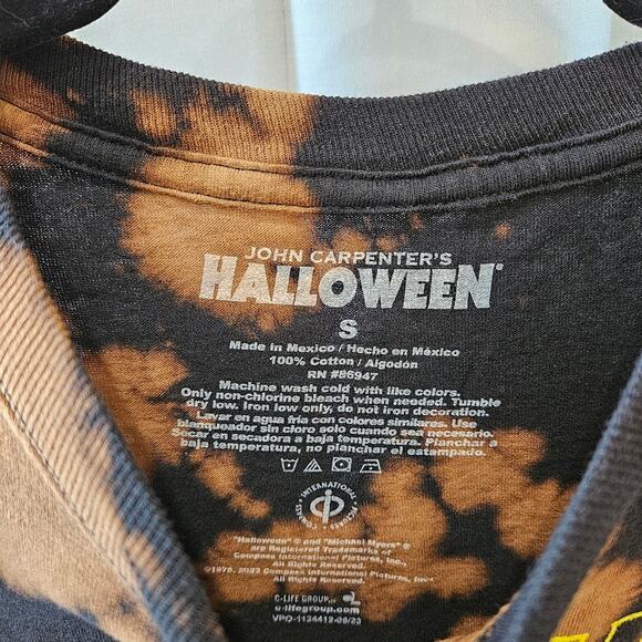 John Carpenter's Halloween Acid Wash Short Sleeve Black Tee Small - Picture 4 of 6